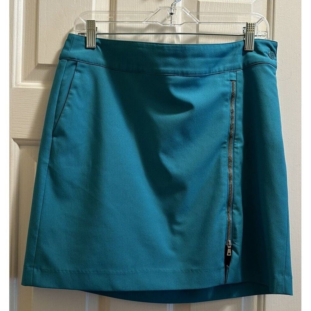 EP Pro Women's Golf Skort  Size 8 Teal Green Button/Zipper‎ Closure